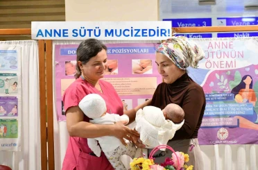 Üniversite hastanesinde anne sütünün önemi anlatıldı 