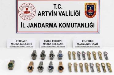Ünlü markalara ait 56 milyonluk 25 adet kaçak kol saati gümrüğe takıldı 