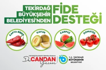 Üreticiye yüzde 70 hibeli fide desteği