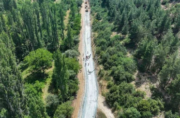Uşak Belediyesi üst yapı çalışmalarına aralıksız devam ediyor 