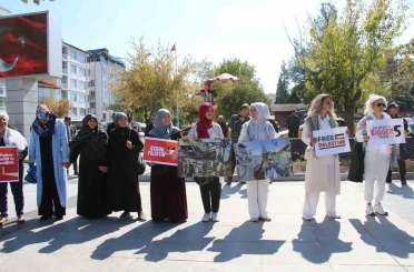 Uşaklı kadınlardan Gazze için sessiz çığlık 