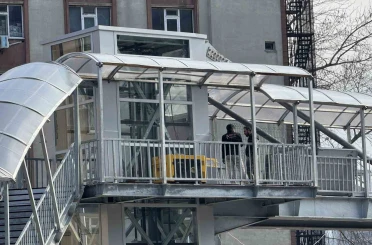 Üst geçit asansöründe sona gelindi 