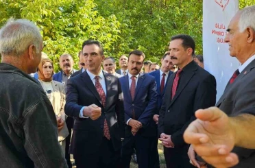 Vali Ahmet Karakaya ceviz hasadına katıldı 
