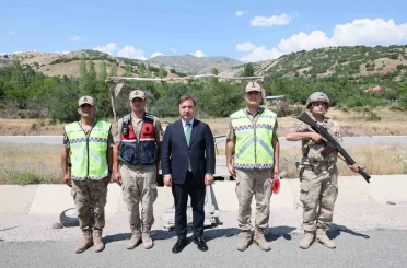 Vali Aydoğdu’dan jandarma personeline asayiş noktasında ziyaret 