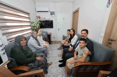 Vali Masatlı, "Yüreğimizdeki Işık Projesi" kapsamında Bilgin ailesiyle bir araya geldi
