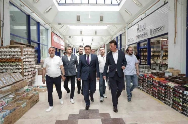 Vali Musa Işın’dan Kervansaray Çiniciler Çarşısı’na ziyaret 