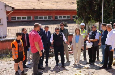 Vali Sözer 8 okuldaki eğitim yatırımlarını sahada inceledi 