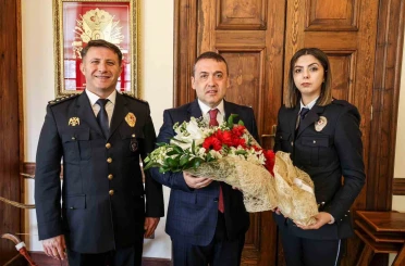 Vali Sözer, Polis Haftası dolayısıyla teşkilat mensuplarını kabul etti 