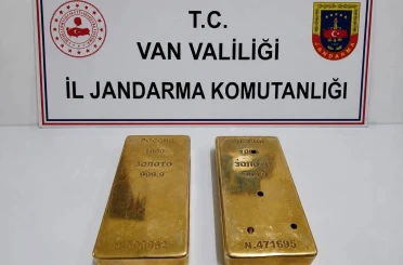 Van’da 2 kilo külçe altın ele geçirildi 
