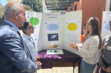 Van’da öğrencilerin hazırladığı projeler bilim fuarında sergilendi 