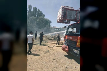 Van’da ot yangını 