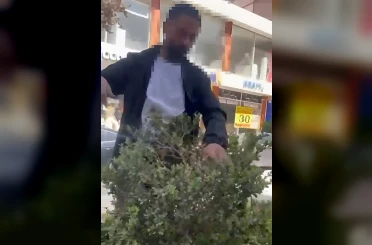 Van’da refüjdeki çiçek ve fidanlara zarar veren şahıs suçüstü yakalandı 