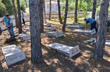 Vezirköprü’de 15 Temmuz’da şehitlikte anlamlı çalışma 