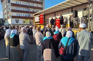 Vezirköprü’de hac kafilesi uğurlama programı 