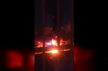 Viranşehir’de park halindeki traktör alev topuna döndü 