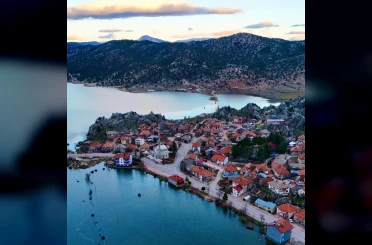 Yağış manzarası şaşırttı, Pınarbaşı deniz oldu