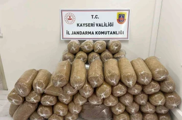 Yahyalı’da 285 kilo bandrolsüz tütün yakalandı 