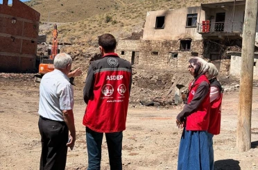 Yangından etkilenen ailelere psikososyal destek 