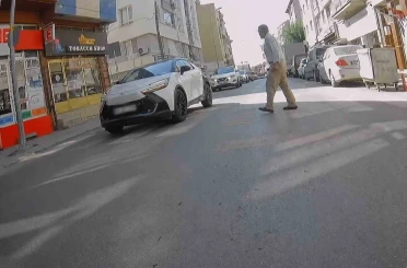 Yaya geçidinde kuralları hiçe saydı 