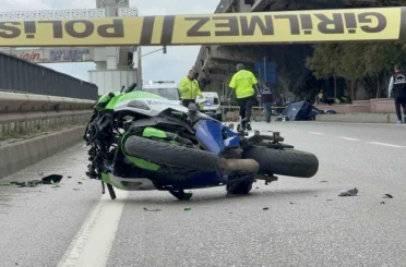 Yaya geçidinde motosikletin çarptığı kadın hayatını kaybetti 