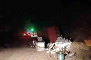 Yayla dönüşünde devrilen kamyonetteki 1 kişi hayatını kaybetti, 1 kişi yaralandı 