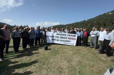 Yayladaki meraya tel örgü tepkisi 