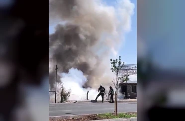 Yerleşim alanına yakın çıkan yangın korkuttu 