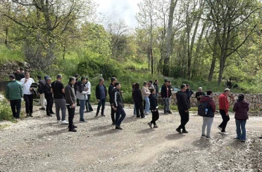 Yeşillikler beldesi Tut ilçesinde doğa yürüyüşü 