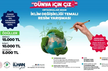 Yeşilyurt Belediyesi iklim değişikliği temalı okullar arası resim yarışması düzenliyor 