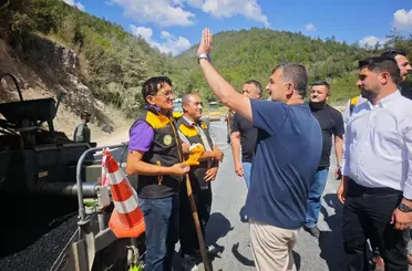Yığılca’da Yedigöller grup yolu asfaltlanıyor
