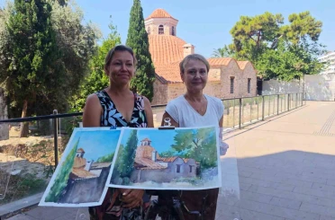 Yıllardır yaşadıkları Antalya’nın tarihini tuvale taşıyorlar 