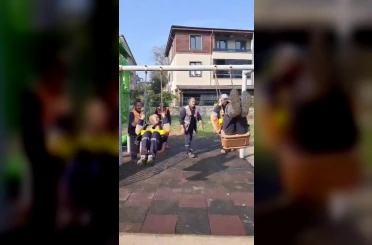 Yoğun çalışma temposuna salıncak molası verdiler 