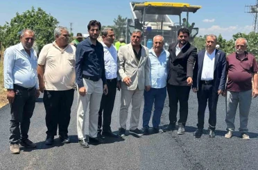 Yoğun yağış döneminde tahrip olan yollar asfaltlandı, vatandaşlar adak kurbanı kesti 