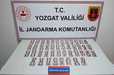 Yozgat’ta 613 sentetik uyuşturucu hap ele geçirildi 