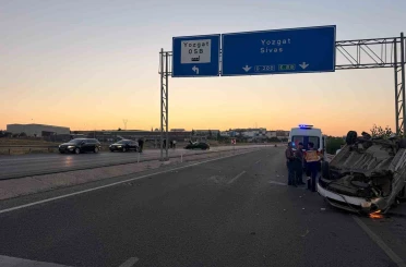 Yozgat’ta iki araç çarpıştı: 2 yaralı 