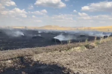 Yozgat’ta örtü yangını tarım arazilerine sıçradı 