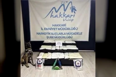Yüksekova’da 63 kilo metamfetamin ele geçirildi 