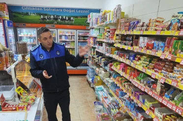 Zabıta ekiplerinden bakkal ve marketlere denetim 