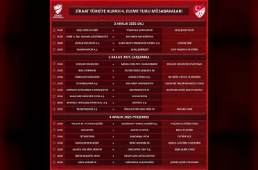 Ziraat Türkiye Kupası’nda 4. eleme turunun programı açıklandı 