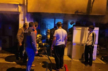 Zonguldak’ta iş yeri çıkan yangında kullanılmaz hale geldi