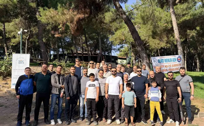 Adliye personeli aileleriyle doğada stres attı
