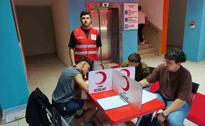 Aydın’da öğrenci yurdunda kan bağışı etkinliği düzenlendi
