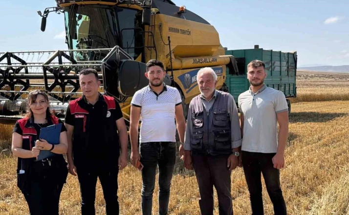 Aydıntepe’de başlayan hububat hasadında biçerdöver kontrolleri yapıldı 