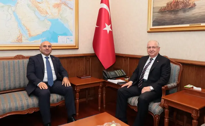 Bakan Güler, Azerbaycan’ın Ankara Büyükelçisi Aslanov ile görüştü
