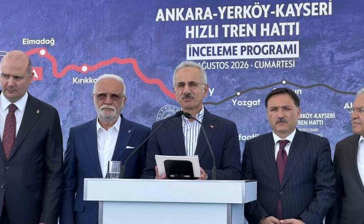 Bakan Uraloğlu: "Yerköy - Kayseri Yüksek Hızlı Tren Projesi’nde işin yarısını tamamladık" 