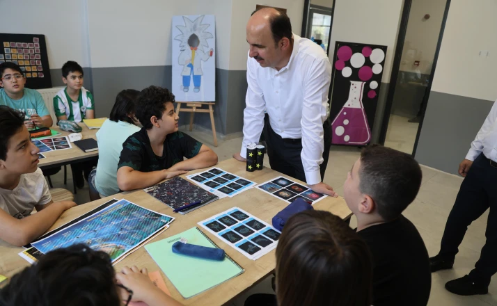 Başkan Altay Bilgehane ve Yaz Kur’an Kursu’ndaki öğrencilerle buluştu