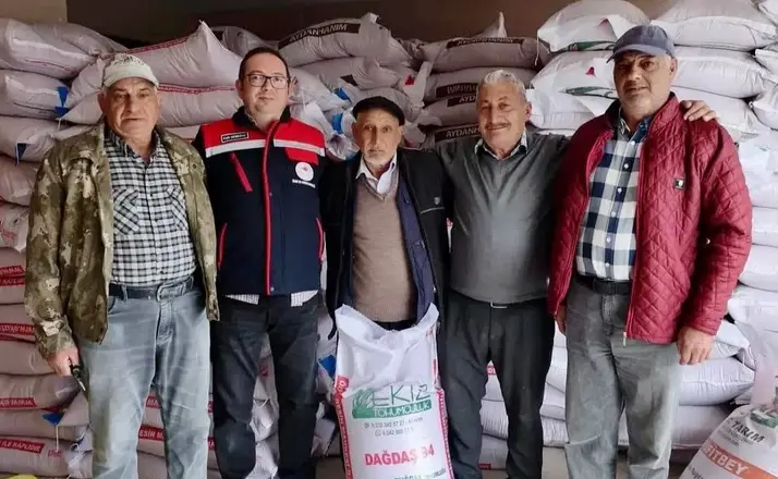 Bayat’ta üreticilere yüzde 50 hibe destekli buğday tohumu dağıtıldı
