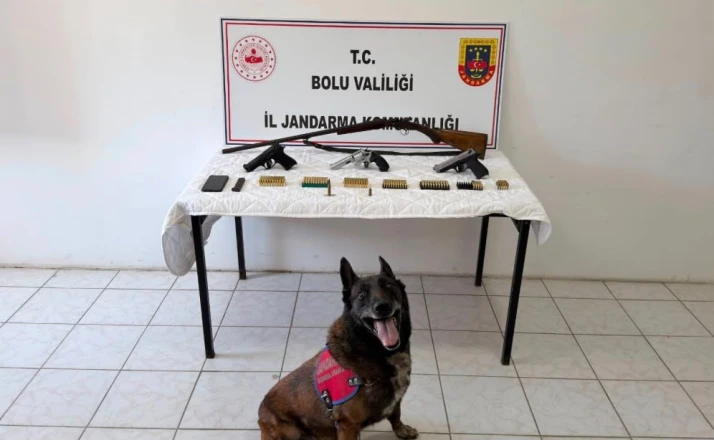 Bolu’da evinde silah ve mühimmat bulunan şüpheli tutuklandı 