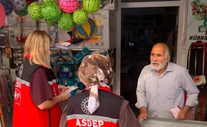 Çocuk işçiliğine karşı esnafa bilgilendirme 