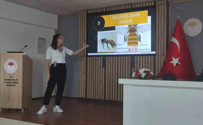DAGEM’den Karamanlı arıcılara bal arısı zehri üretimi eğitimi

